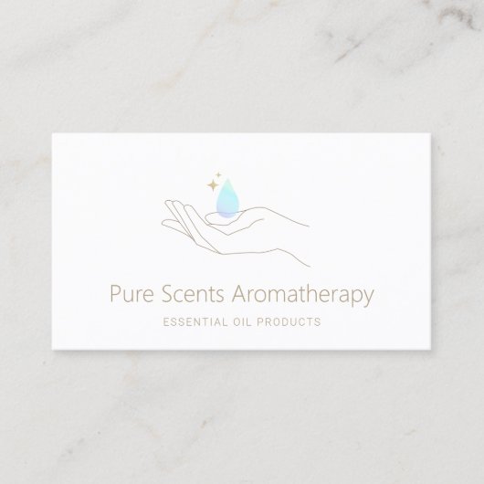 Etherische aroma's visitekaartje (Voorkant)