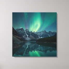 ETHERISCHE Aurora Triptiek - Noorderlicht Poster Canvas Afdruk