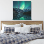 ETHERISCHE Aurora Triptiek - Noorderlicht Poster Canvas Afdruk (Insitu (Slaapkamer))