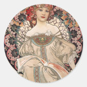 Etherische balans ronde sticker (Voorkant)