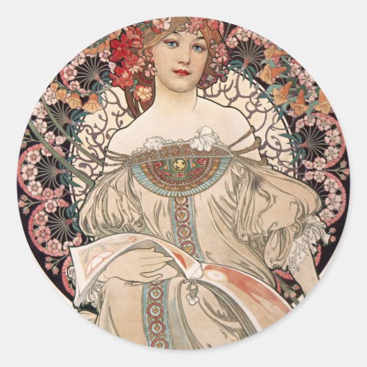 Etherische balans ronde sticker (Voorkant)