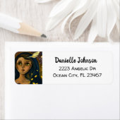 Etherische Betoverde Angelic Meisje Abstract Ai Ar Etiket (Insitu)