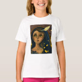 Etherische Betoverde Angelic Meisje T-shirt (Voorkant)