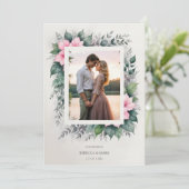 Etherische & betoverende botanische zachte bloemen kaart (Staand voorkant)