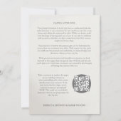 Etherische & betoverende botanische zachte bloemen save the date (Achterkant)