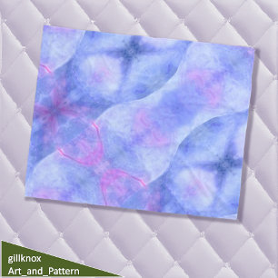 Etherische Blauwe Abstracte Kunst Fleece Deken