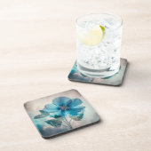 Etherische blauwe bloesem bier onderzetter (Rechterzijde)