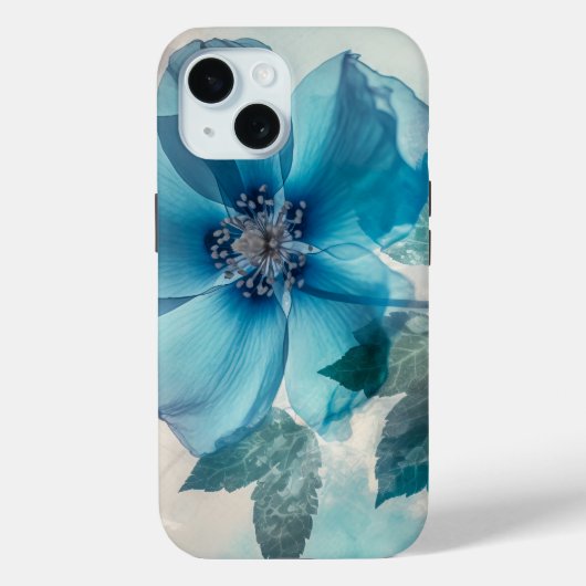 Etherische blauwe bloesem Case-Mate iPhone case (Achterkant)