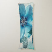 Etherische blauwe bloesem lichaamskussen (Voorkant Verticaal)