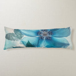 Etherische blauwe bloesem lichaamskussen