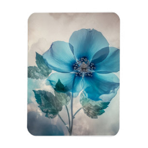 Etherische blauwe bloesem magneet