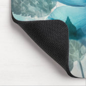 Etherische blauwe bloesem muismat (Hoek)