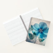Etherische blauwe bloesem notitieboek (Binnen)