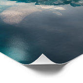 Etherische blauwe bloesem perfect poster (Hoek)