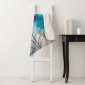 Etherische blauwe bloesem sherpa deken (In situ)