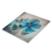 Etherische blauwe bloesem tegeltje (Zijkant)