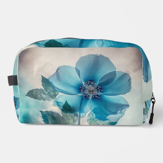 Etherische blauwe bloesem toilettasje (Voorkant)