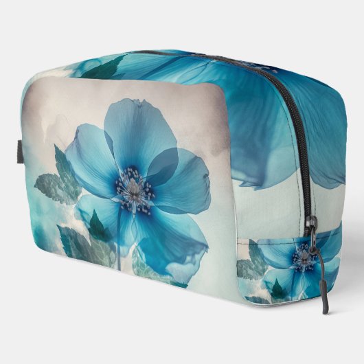 Etherische blauwe bloesem toilettasje (Rechterhoek)