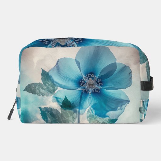 Etherische blauwe bloesem toilettasje (Achterkant)