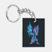 Etherische Blauwe Inferno Slang Arcane Nacht Visue Sleutelhanger (Voorkant Links)