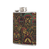 etherische blauwe "kosmische interlock" mystieke k heupfles (Links)