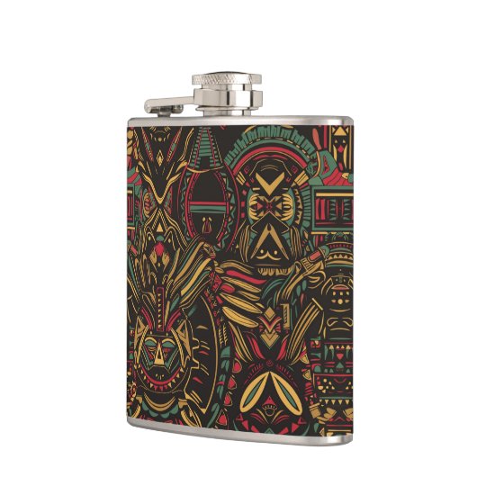 etherische blauwe "kosmische interlock" mystieke k heupfles (Links)