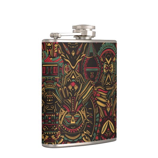 etherische blauwe "kosmische interlock" mystieke k heupfles (Rechts)