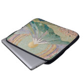 ETHERISCHE BLOEI: Pastel Mozaïek Vulkaan in het vo Laptop Sleeve (Voorkant onderkant)