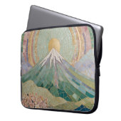 ETHERISCHE BLOEI: Pastel Mozaïek Vulkaan in het vo Laptop Sleeve (Voorkant Links)