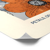 Etherische Bloemblaadjes Bloemstuk Kunstprint Vint Poster (Hoek)