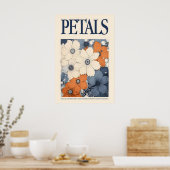 Etherische Bloemblaadjes Bloemstuk Kunstprint Vint Poster (Keuken)