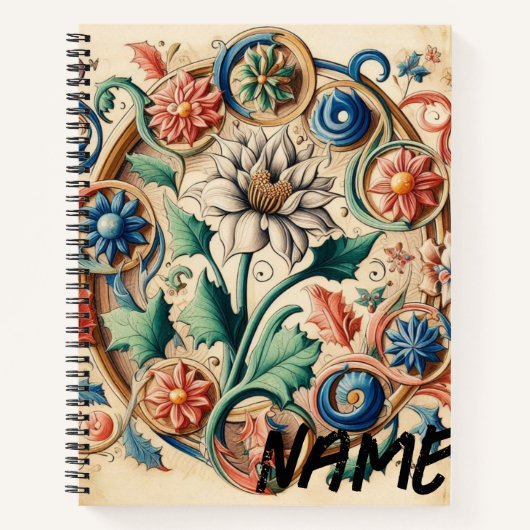 ETHERISCHE BLOEMEN IN HARMONIE NOTITIEBOEK (Voorkant)