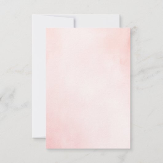 Etherische bloemenbruiloft RSVP-Kaarten RSVP Kaartje (Achterkant)