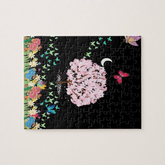 "Etherische bloesem" bloempuzzel Legpuzzel (Horizontaal)