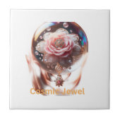 ETHERISCHE BLOESEM: Juweel van Betovering Tegeltje (Voorkant)