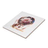 ETHERISCHE BLOESEM: Juweel van Betovering Tegeltje (Zijkant)