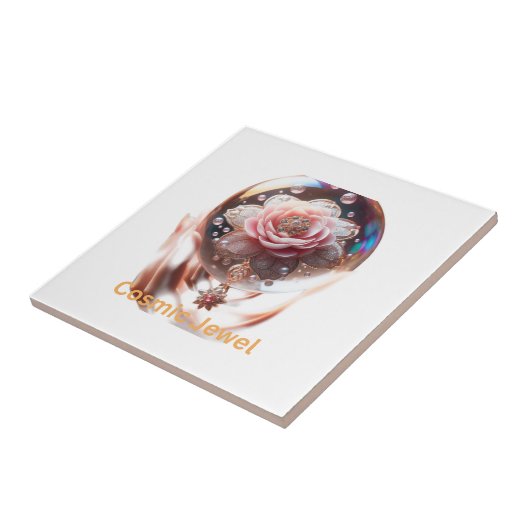 ETHERISCHE BLOESEM: Juweel van Betovering Tegeltje (Zijkant)