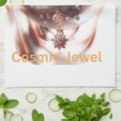 ETHERISCHE BLOESEM: Juweel van Betovering Theedoek (Gevouwen)