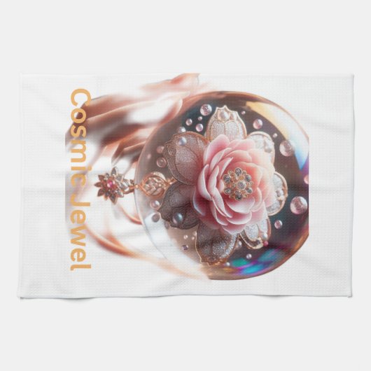 ETHERISCHE BLOESEM: Juweel van Betovering Theedoek (Horizontaal)