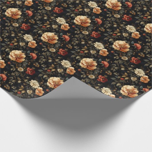 Etherische bloesems cadeaupapier (Hoek)