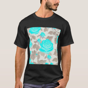 Etherische Blue Ghost-Roos V1 T-shirt
