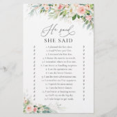 Etherische Blush Pink Roses Vrijgezellenfeest spel (Voorkant)