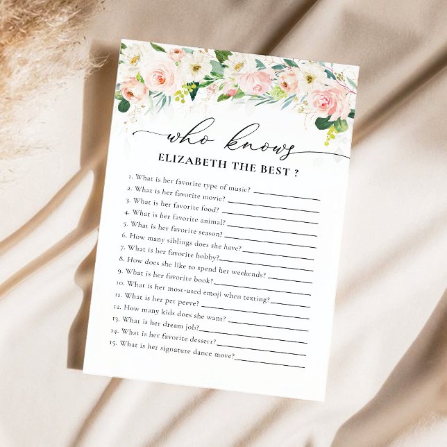 Etherische Blush Pink Roses Vrijgezellenfeest spel (Creator heeft geüpload)