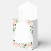 Etherische Blush Roze Rozen Bruiloft Favor Box Bedankdoosjes (Geopend)
