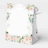 Etherische Blush Roze Rozen Bruiloft Favor Box Bedankdoosjes (Achterkant)