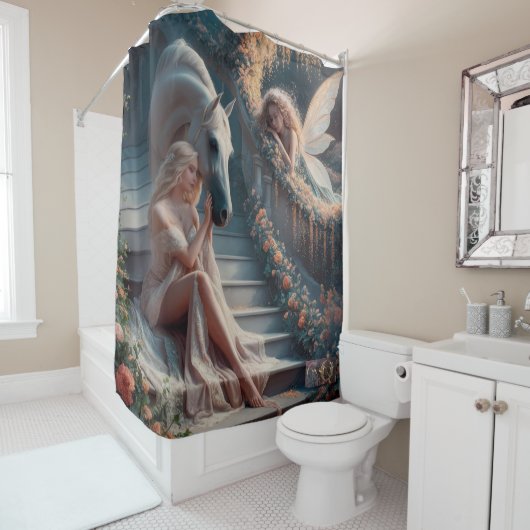 "Etherische Bond" douchegordijn (In situ)