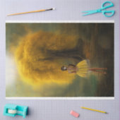 Etherische boom, Ballerina staand, Levendig geel Tissuepapier (Craft)