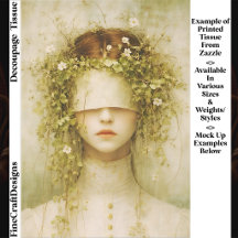 Etherische Botanische Blinddoek Vrouw FH6 Découpag