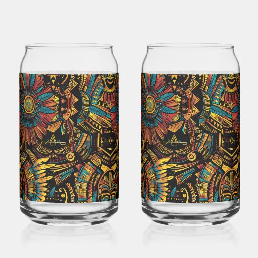 Etherische Cyaan "Aztec Dream" 16oz glazen tuimela (Voorkant)