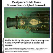 Etherische dame in sluier, ogen verduisterd CR9 de Tissuepapier